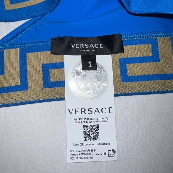 Versace Greca Border Bikini Top & Bottom - Picture 3 of 10
